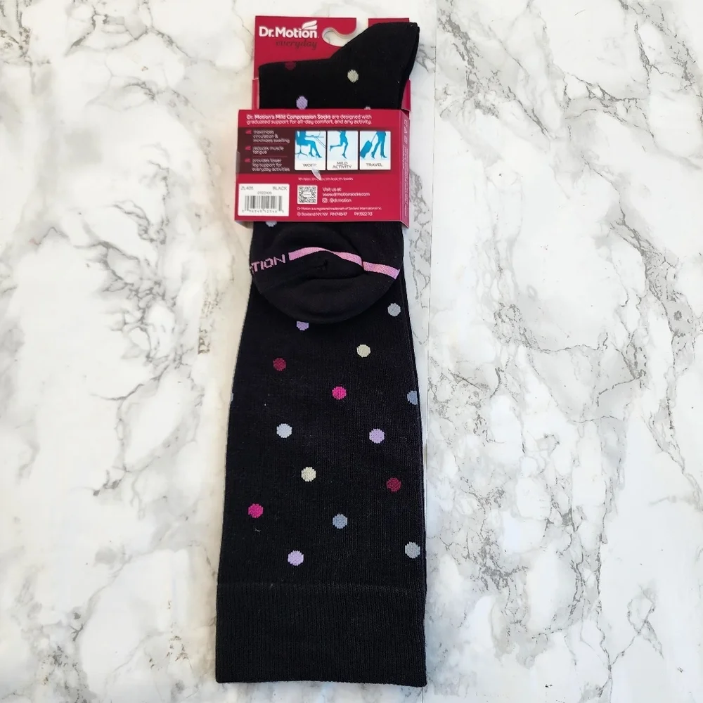 Dr. Motion Knee High Socks 1 Pairs Compression Socks Size Socks 9–11 Shoe 4-10
